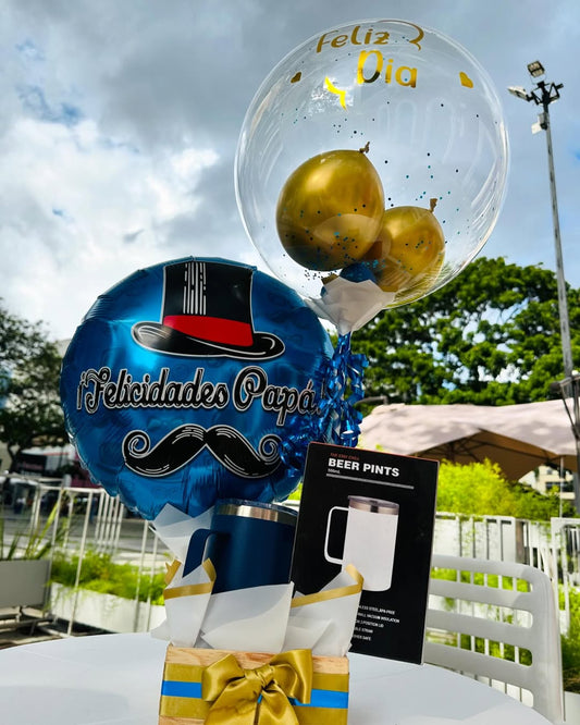 Arreglo con globos - Celebra a papá