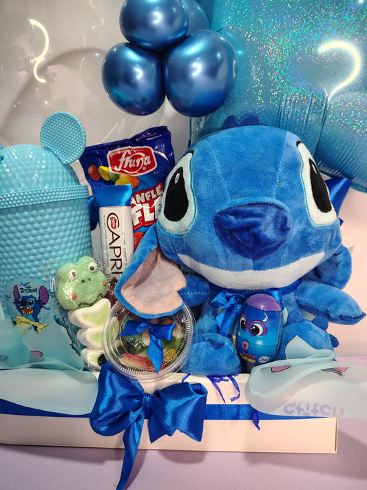 Box Stitch Cumpleaños con Peluche, Termo y Golosinas – Regalo Original