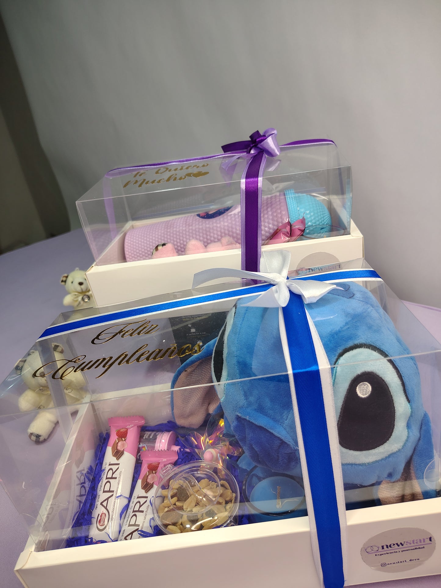 Stitch Birthday Box con Peluche, Golosinas y Chocolates – Regalo de Cumpleaños