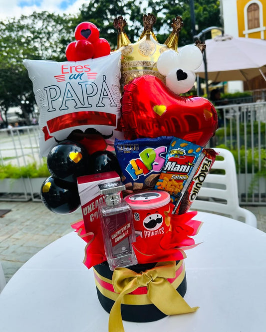 Box circular con lazo - Regalo para el Día del Padre
