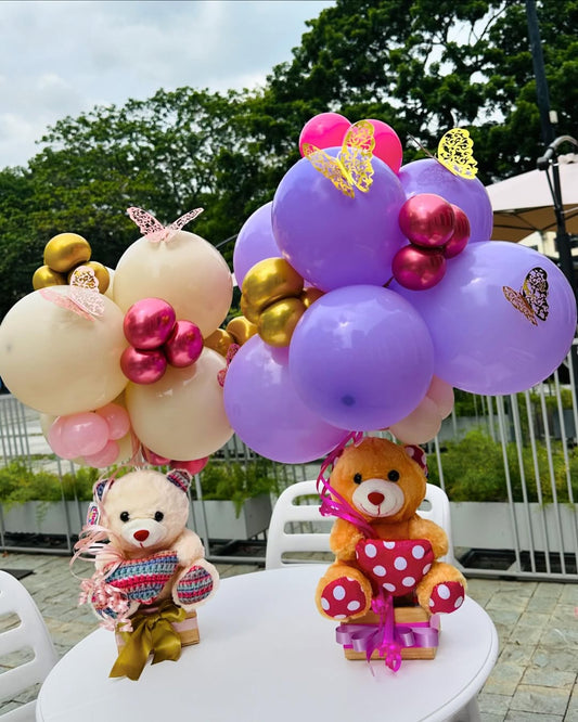 Arreglo Capadocia con Globo y Peluche – Detalles para Sorprender