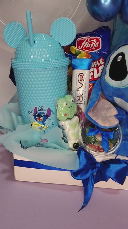 Box Stitch Cumpleaños con Peluche, Termo y Golosinas – Regalo Original
