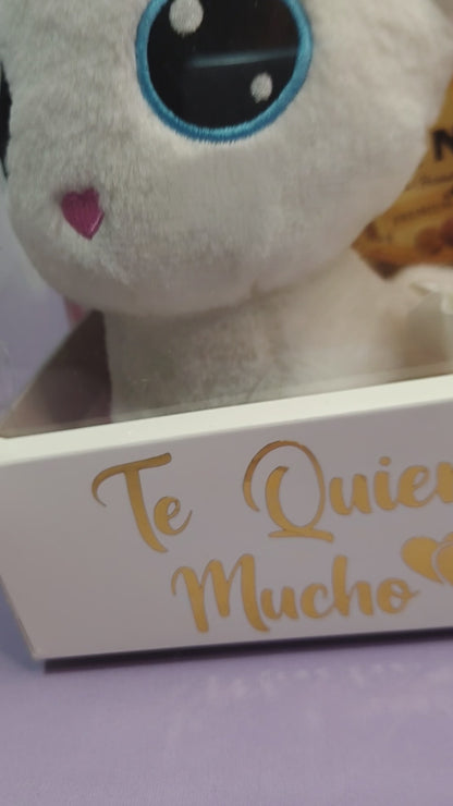 Box Sweet Love con Peluche, Bombones y Rosas Eternas – Regalo Romántico